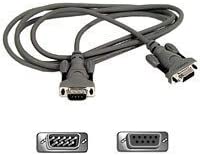 Belkin Serial Extension Cable with Thumbscrews (6 Feet DB9M to DB9F)
