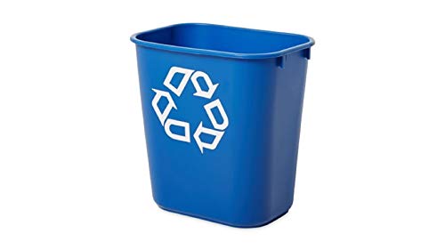 Wastebasket Recycling Medium 28 Qt/7 GAL Deskside Trash/Garbage Container/Bin\ for Home/Office/Under Desk\ Blue (FG295673BLUE)
