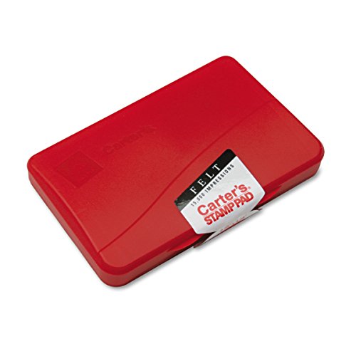 'Carter''s Felt Red Stamp Pad 2.75 x 4.25 Inch Ink Pad (21071)'