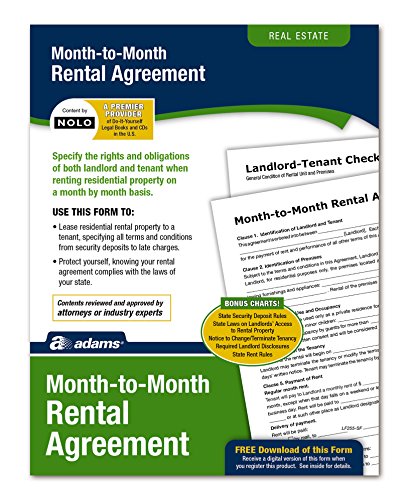 Adams Month-to-Month Rental Agreement\ Forms and Instructions (LF255)\White