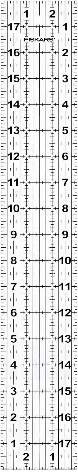 Fiskars 3x18 Inch Acrylic Ruler (187640-1001)