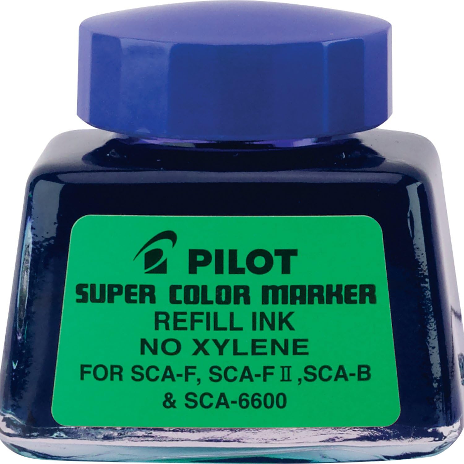 PILOT Super Color Permanent Marker Refill Ink, Xylene-Free, 1 Ounce Bottle with Dropper, Blue Ink (48600)