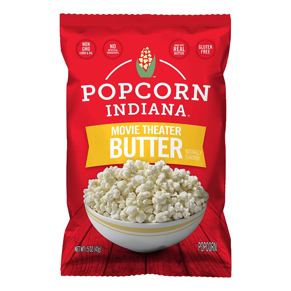 Popcorn Indiana Movie Theater Butter, King Size Single Bag, 1.5 Oz