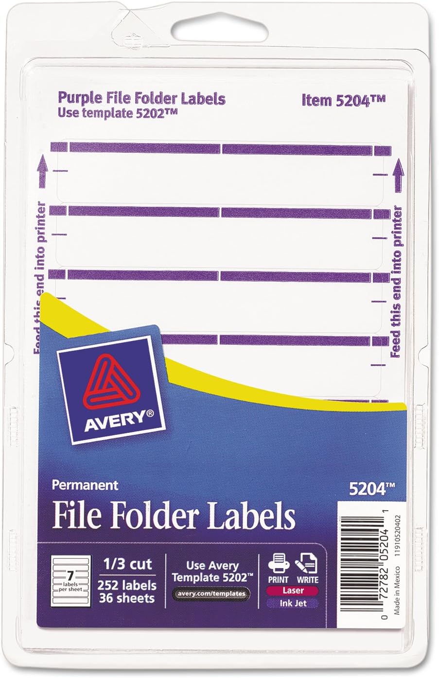 AVE05204 - Avery Print or Write File Folder Labels