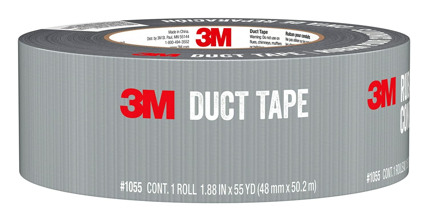 3M Scotch 3M Basic Duct Tape, Silver Duct Tape for Temporary Repairs