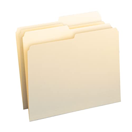 Smead File Folder\ 1/2-Cut Tab\ Letter Size\ Manila\ 100 Per Box (10320)