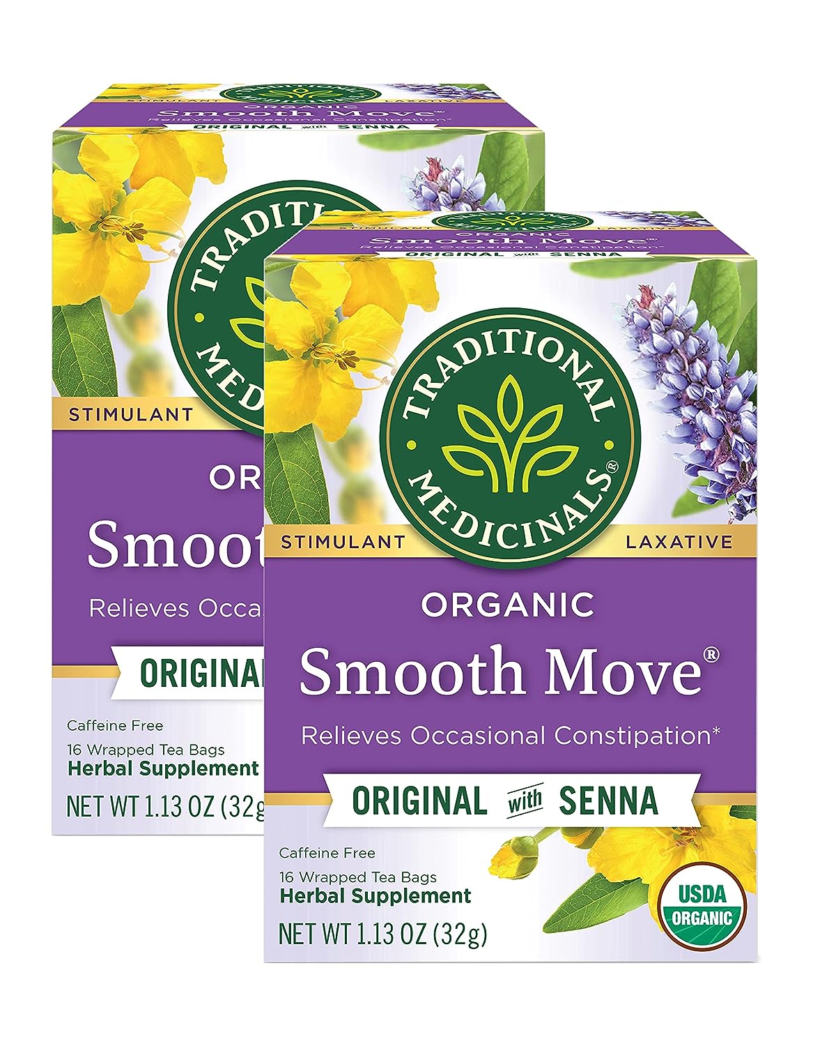 Traditional Blends Tea's-Smooth Move Traditional Medicinals 16 Bag, Net Wt. 1.13 Ounce