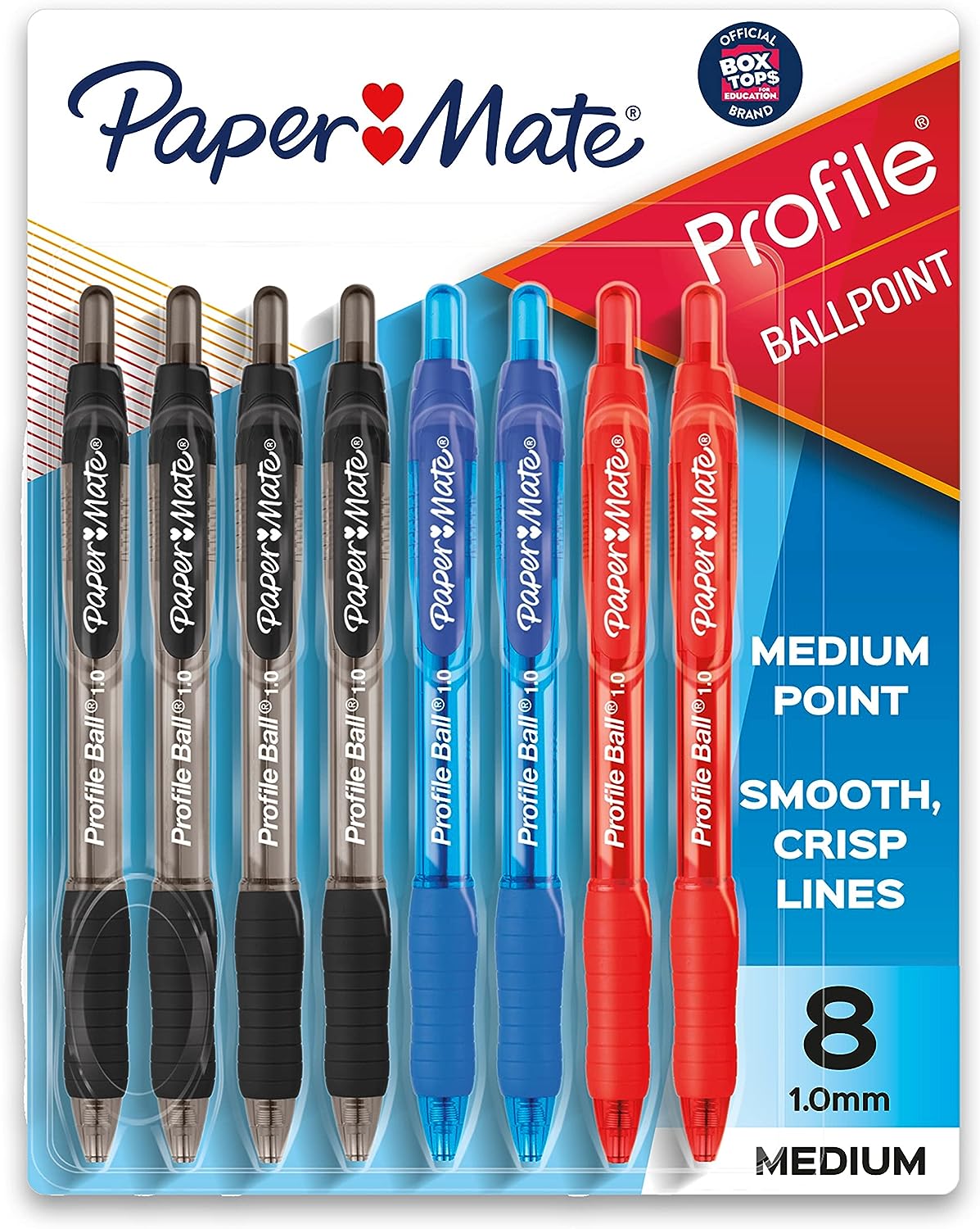 Paper Mate Ballpoint Pen, Profile Retractable Pen, Medium Point (1.0mm