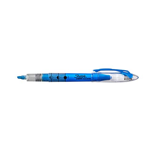 Sharpie Liquid Highlighters\ Chisel Tip\ Blue\ Box of 12 Coralport