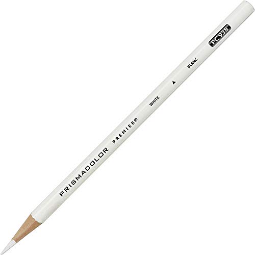 Prismacolor 3365 Premier Soft Core Colored Pencil, White (Pack of 12)