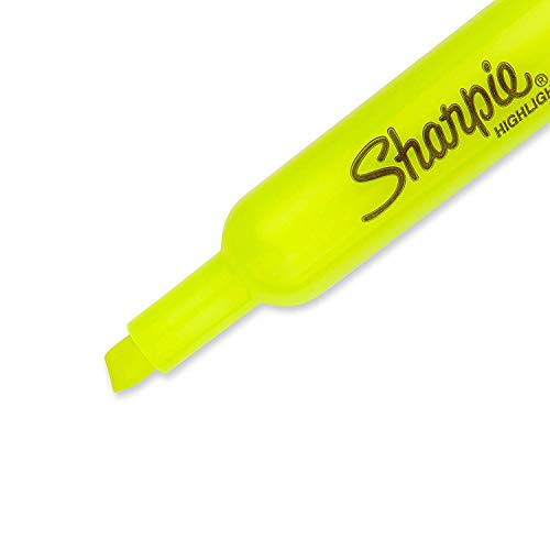 Sharpie Accent Tank Highlighters\ Chisel Tip\ Fluorescent Yellow\ 4