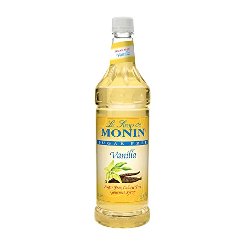 Monin - Sugar Free Vanilla Syrup,1 Liter, 4 Per Case