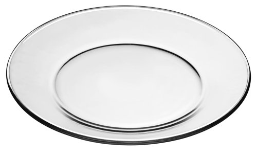 Libbey Crisa Moderno Dinner Plate, 10-1/2-Inch, Box of 12, Clear