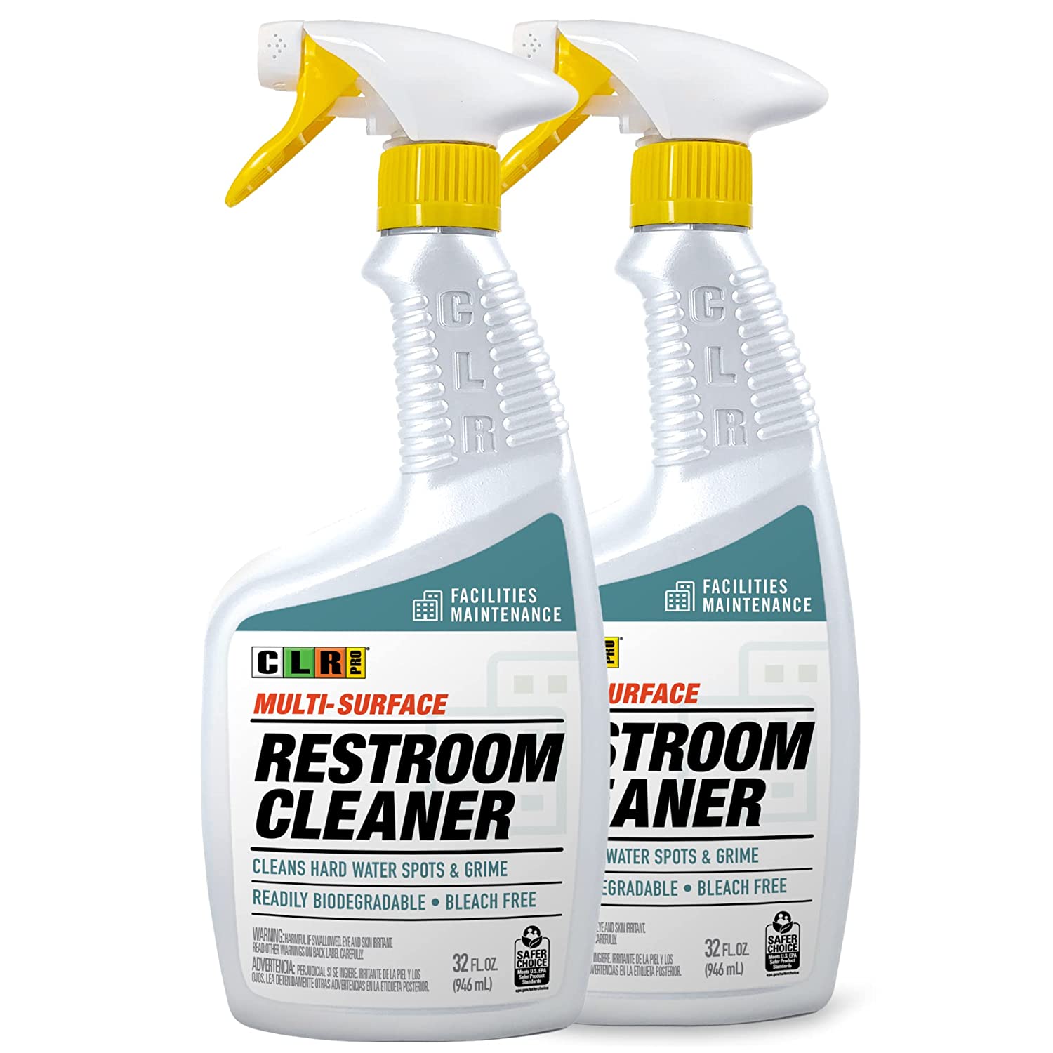 CLR PRO Industrial Bathroom Cleaner MultiSurface Spray Cleans Hard