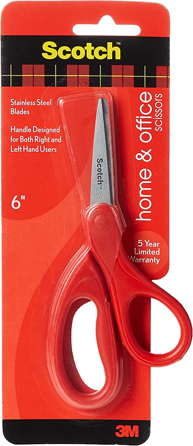 Scotch 6" Home & Office Scissors, Great for General Purpose Use (1406)