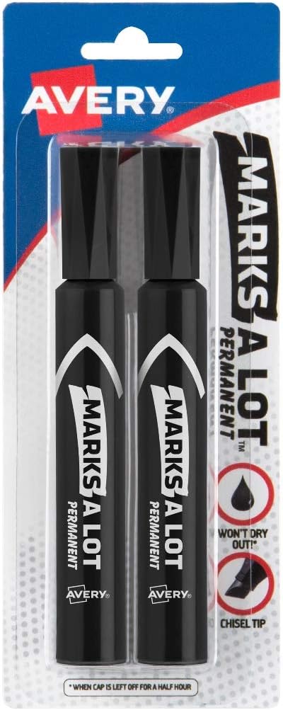 07902 Black Marks-A-Lot Permanent Marker 2 Count
