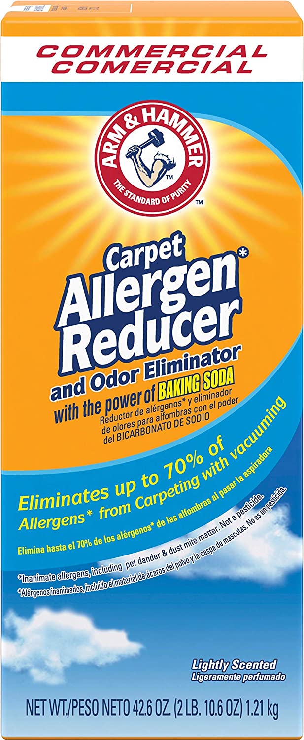 Arm & Hammer 3320084113 Carpet & Room Allergen Reducer & Odor Eliminator, 42.6oz Shaker Box
