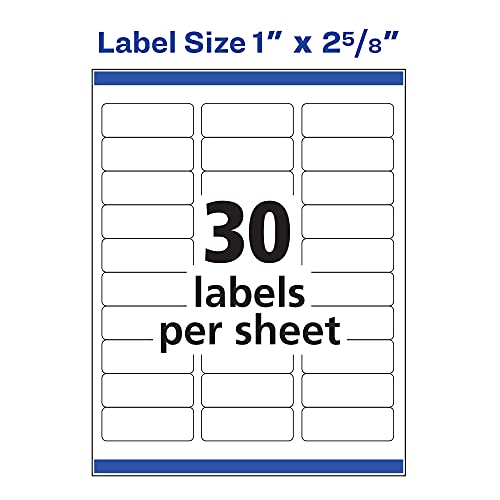Avery Address Labels for Laser & Inkjet Printers\ 300 Labels Per Pack ...