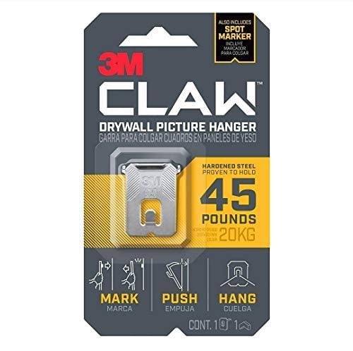 3M CLAW Strong Durable Drywall Picture Hanger (45 LB)