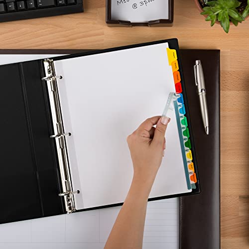 Avery 12 Tab Dividers for 3 Ring Binder\ Easy Print & Apply Clear Label