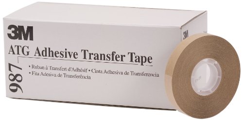 3M ATG Adhesive Transfer Tape 987\ Clear\ 1/2 in x 36 yd\ 1.7 mil