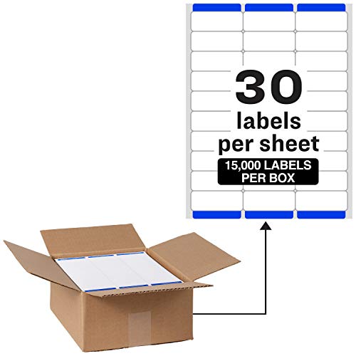 Avery Mailing Address Labels Laser Printers 15000 Labels 1 x 2-5/8 Permanent Adhesive Easy Peel (95915)