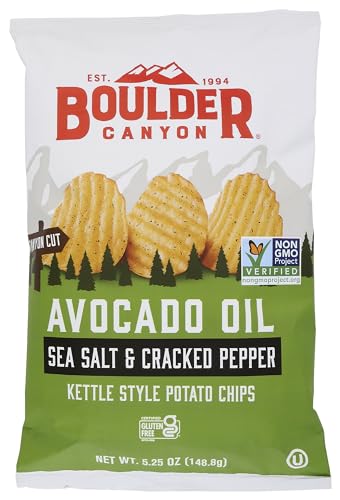 Boulder Canyon Chip Cut Avocado Sea Salt, 5.25 oz