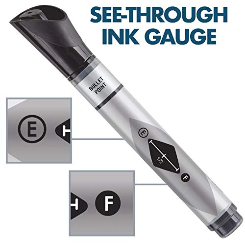 Glass Board Dry Erase Markers by Quartet\ Premium\ Bullet Tip\ Assorted Colors\ 4 Pack (79552