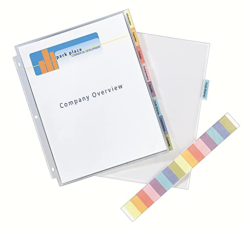 Avery Clear Protect 'n Tab Tabbed Sheet Protector Dividers, 8-Tab Set ...