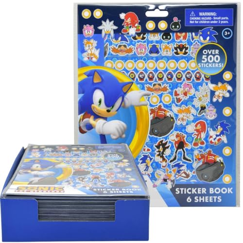 Sonic The Hedgehog Stickers Book Sheets (Sonic 500)