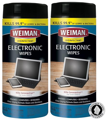 Weiman Electronic & Screen Disinfecting Wipes- 2 PACK
