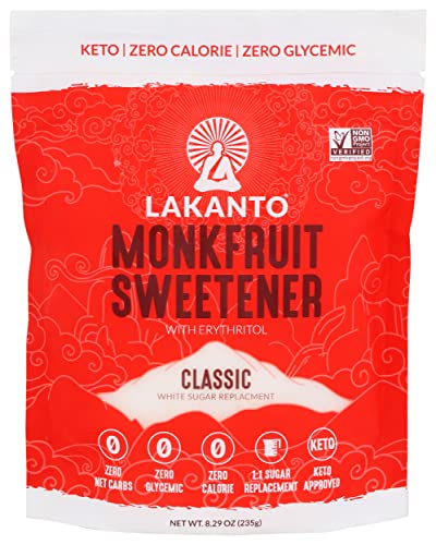 Lakanto, Sweetener Monkfruit Classic, 8.29 Ounce
