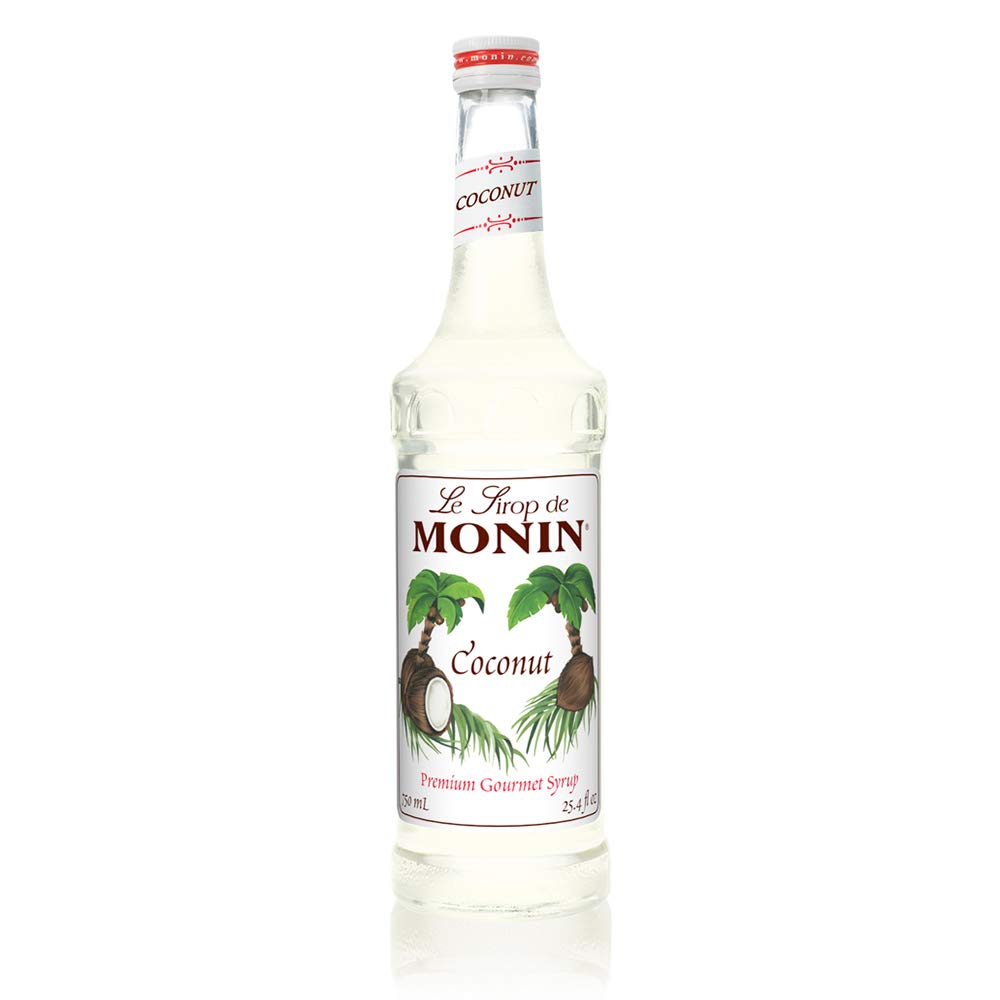 Monin - Coconut Syrup, Creamy Tropical Flavored Syrup, (750 ml)