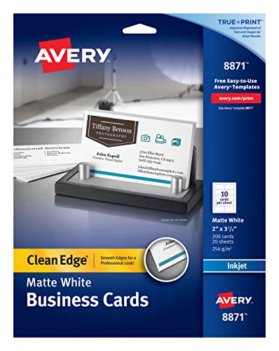 AVE8871 - Avery True Print Clean Edge Business Cards