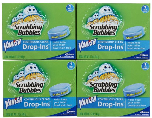 Vanish Scrubbing Bubbles Drop-Ins, 1.7 Oz, Pack of 12