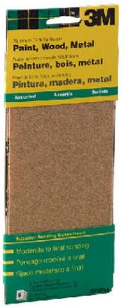 3M 9015 General Purpose Sandpaper Sheets, 3-2/3-in by 9-in, Fine Grit