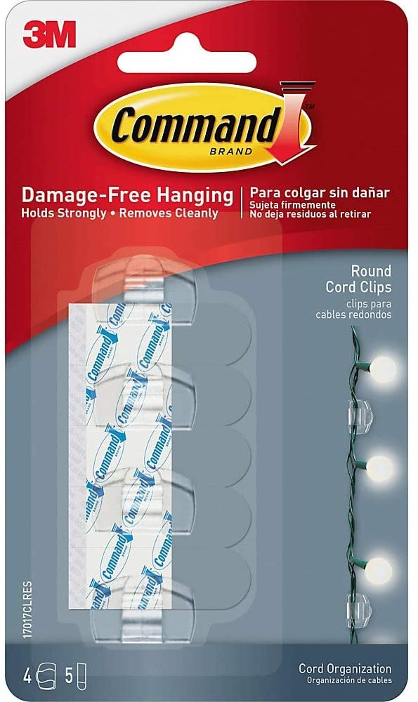 Command 17017 Cord Clips\ 4 Clips 5 Strips