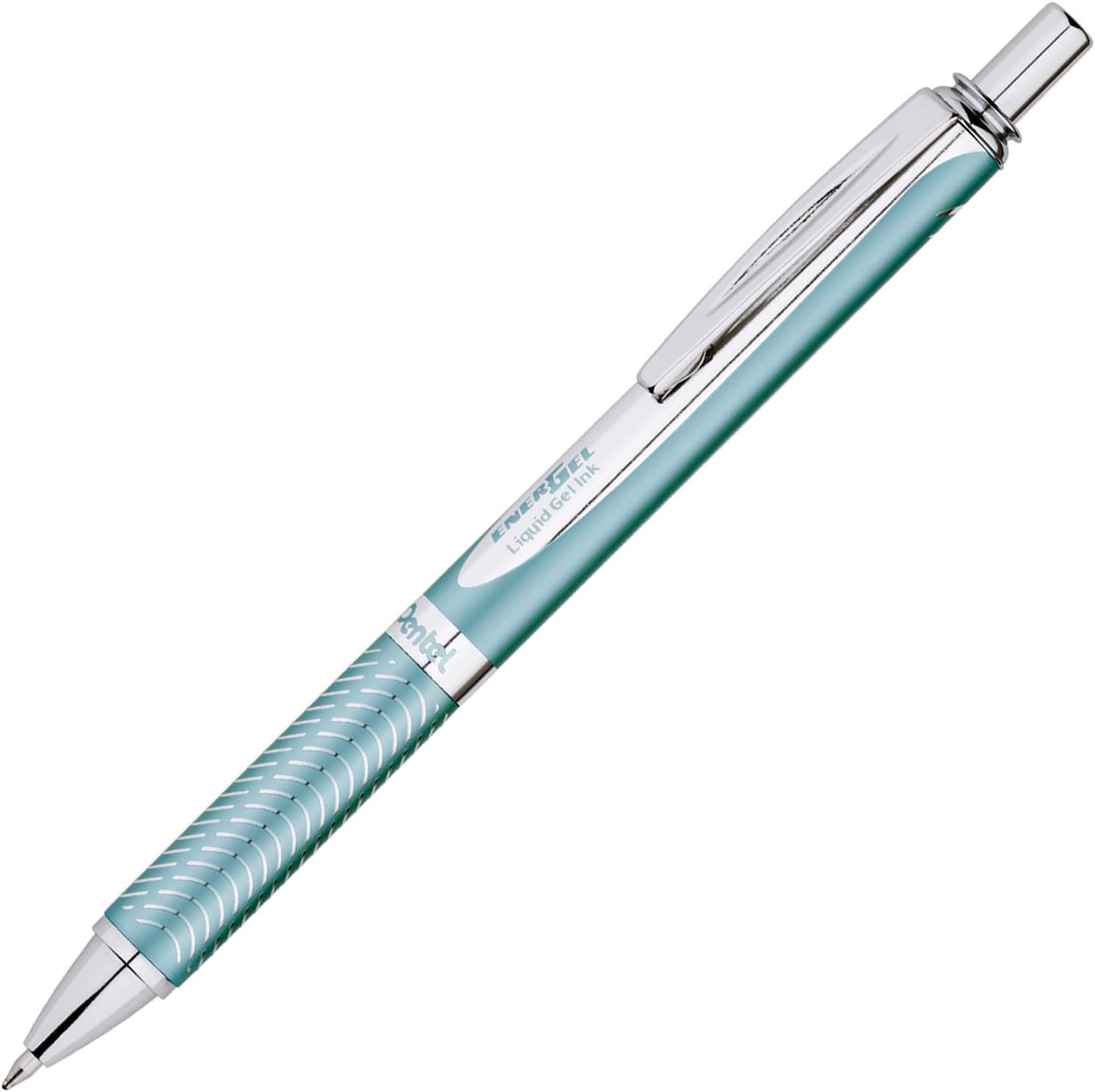 EnerGel™ Alloy RT Gel Pen, Medium Point, 0.7 mm, Turquoise Barrel, Black Ink