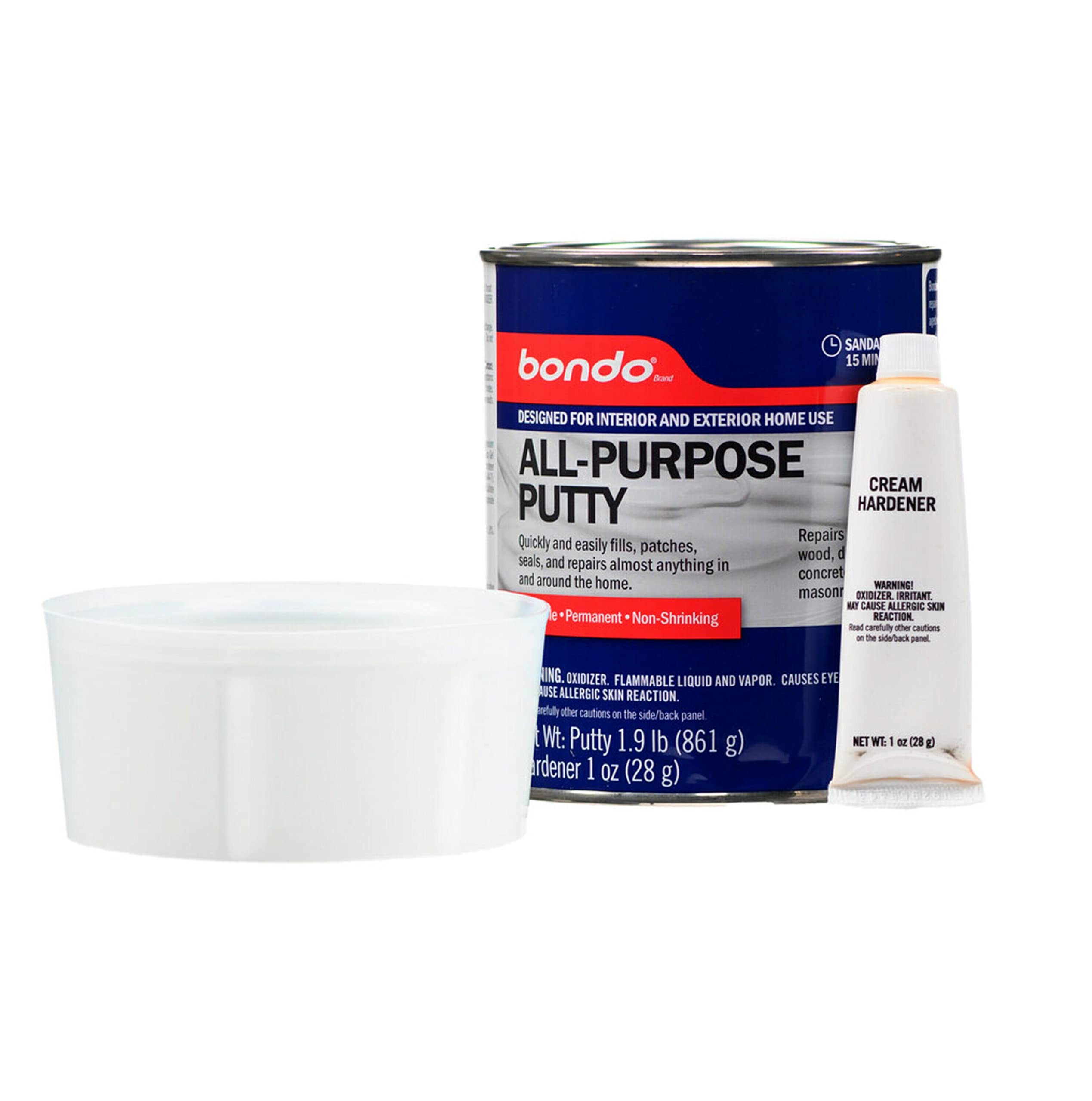 3M Bondo AllPurpose Putty, Designed for Interior and Exterior Home Use
