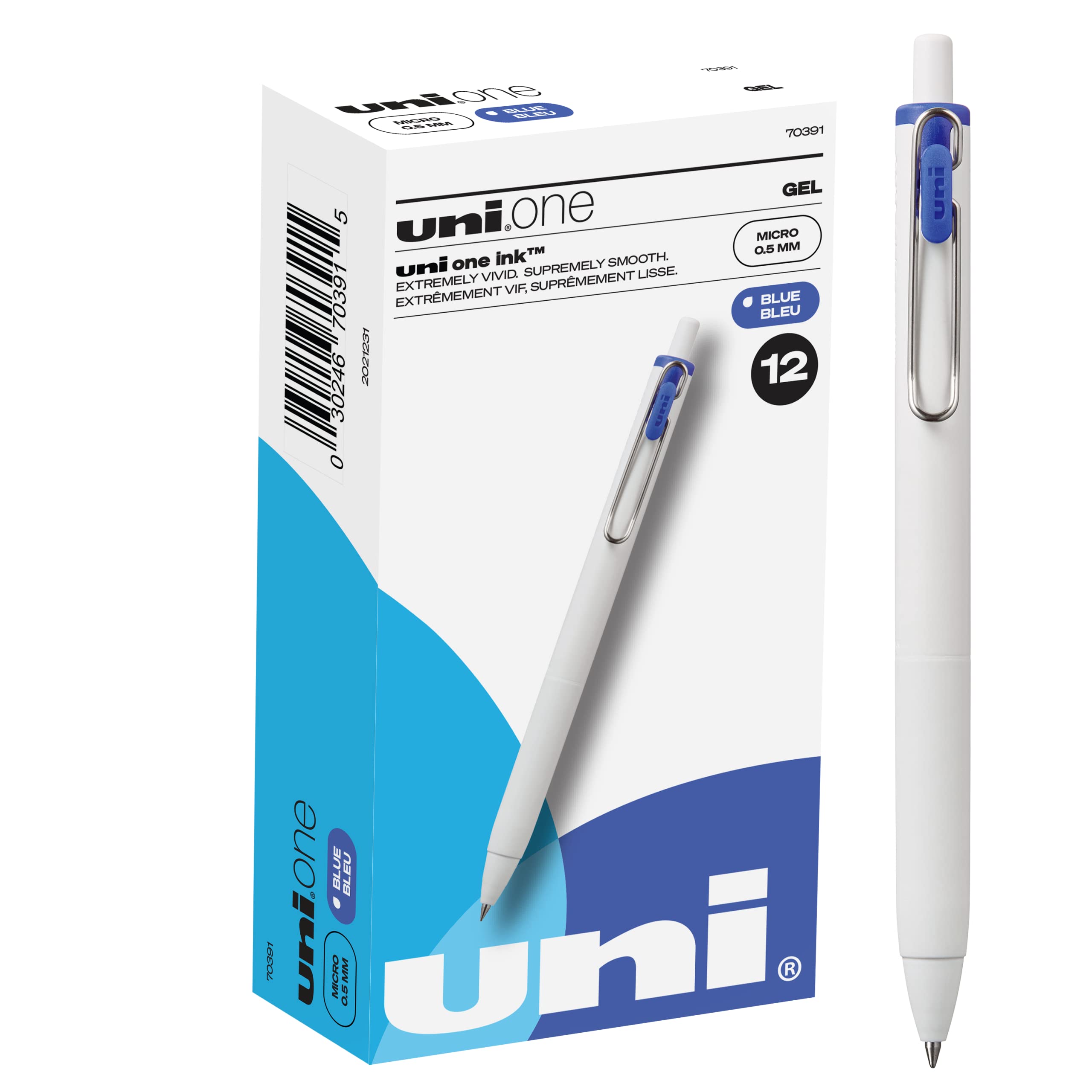 Penna Gel Uni One F - Punta 0.38 Mm, Inchiostro Nero, Colore Corpo: Giallo Sbiadito
