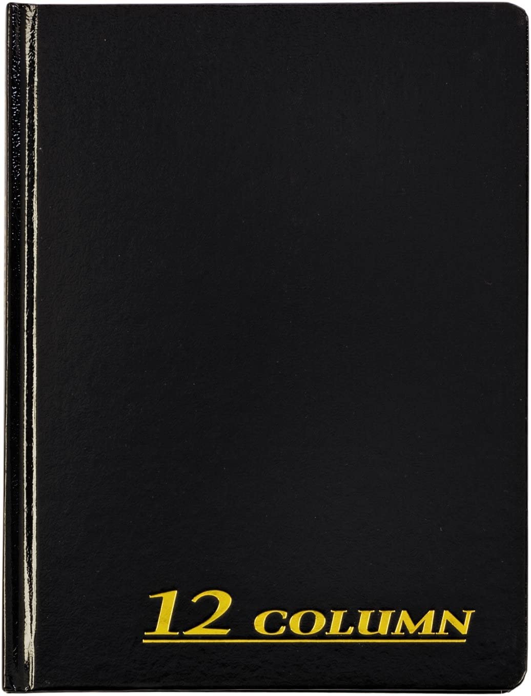 Adams Account Book\ 7 x 9.25 Inches\ Black\ 12-Columns\ 80 Pages (ARB8012M)