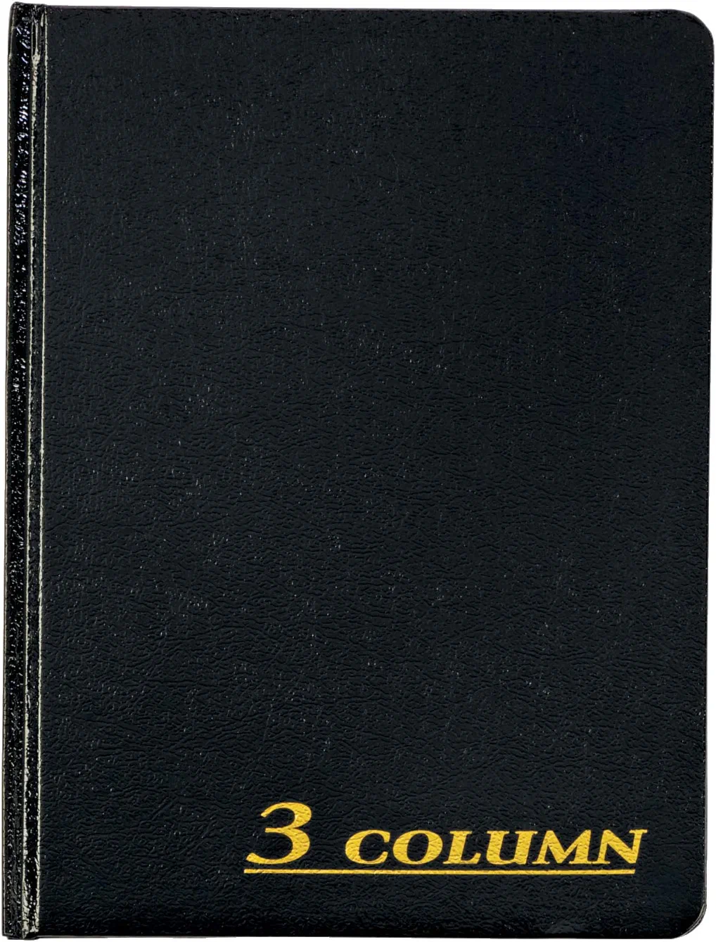 Adams Account Book\ 7 x 9.25 Inches\ Black\ 3-Columns\ 80 Pages (ARB8003M)