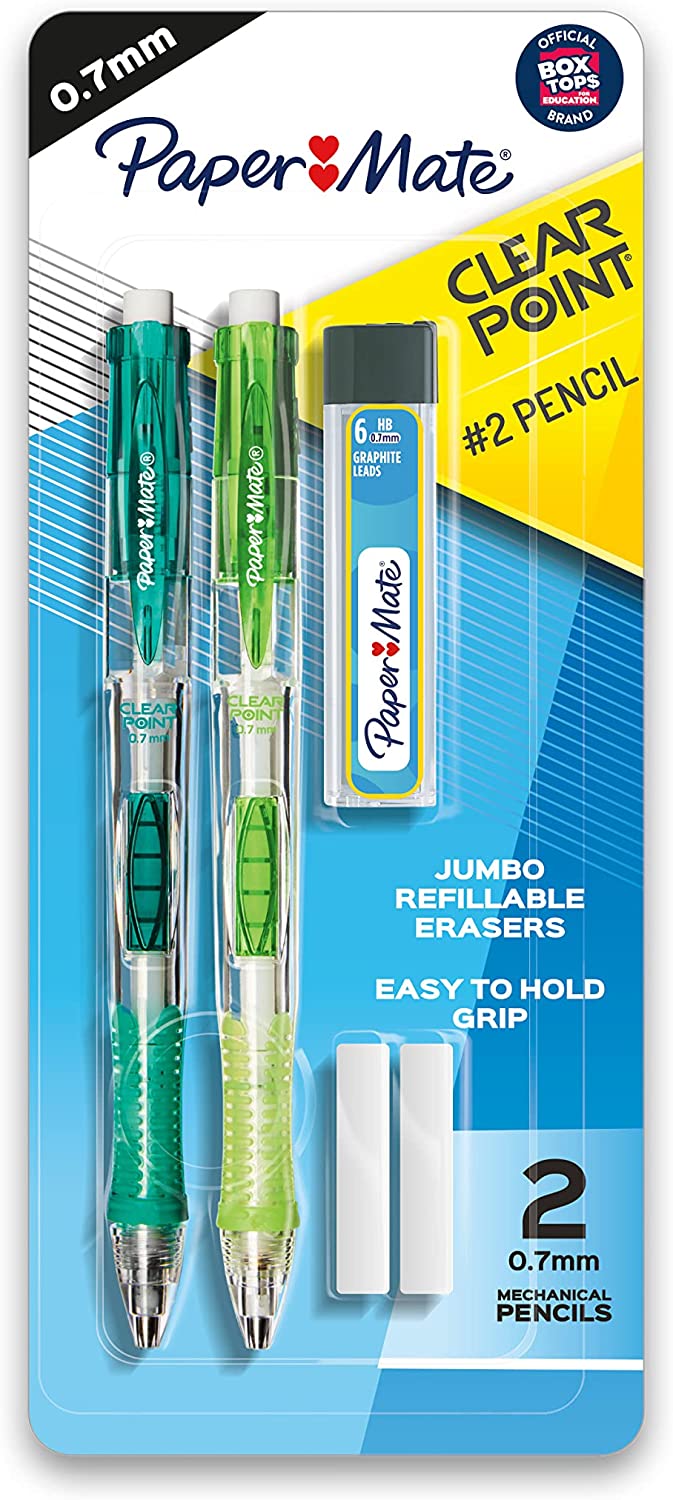 Paper Mate Clearpoint Mechanical Pencil Starter Set\ 0.7mm\ HB 2\ 5
