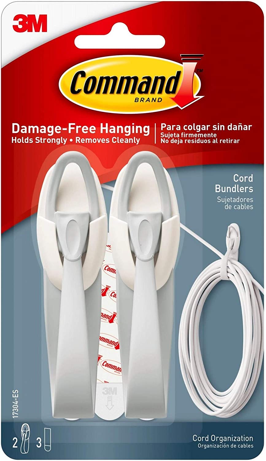 Command Cord Bundlers\ White\ 3-Pack
