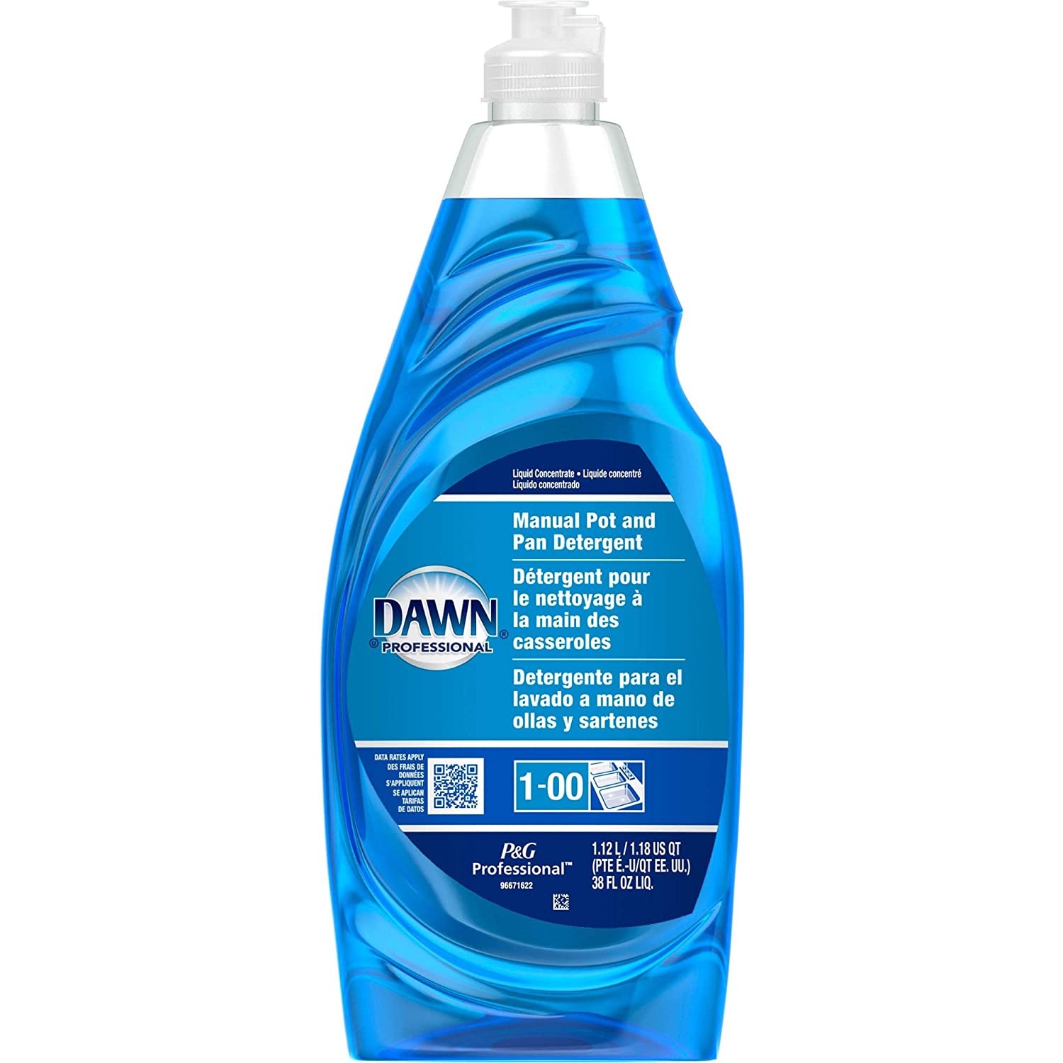 Dawn 45112 Dishwashing Liquid\ Original\ 38 oz\ 1/BT\ Blue