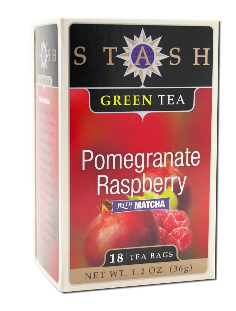 Stash Tea Pomegranate Raspberry Green Tea, 18