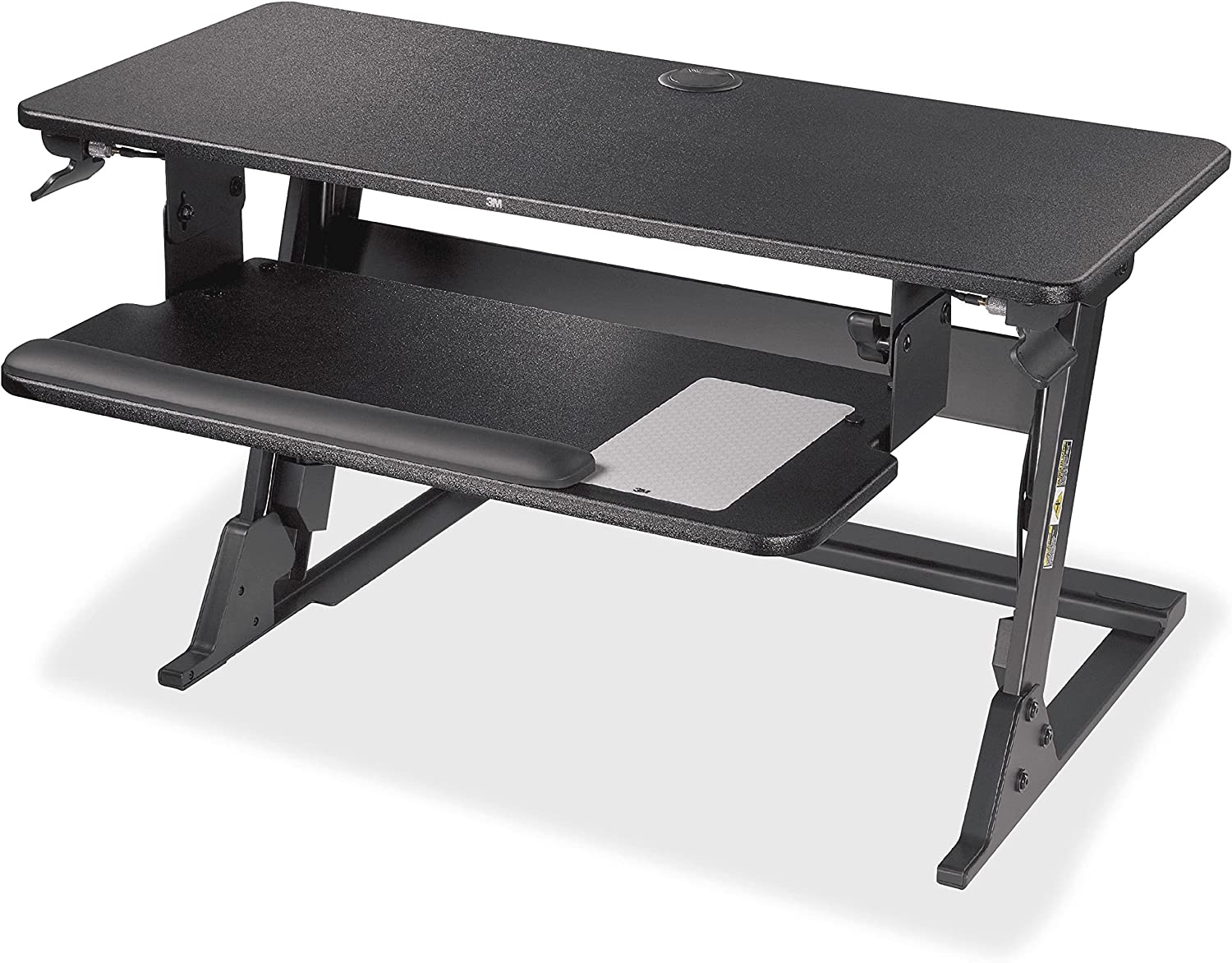 '''3M Precision Standing Desk Up to 24'''' Screen Support 35lb Load Capacity - Black'''