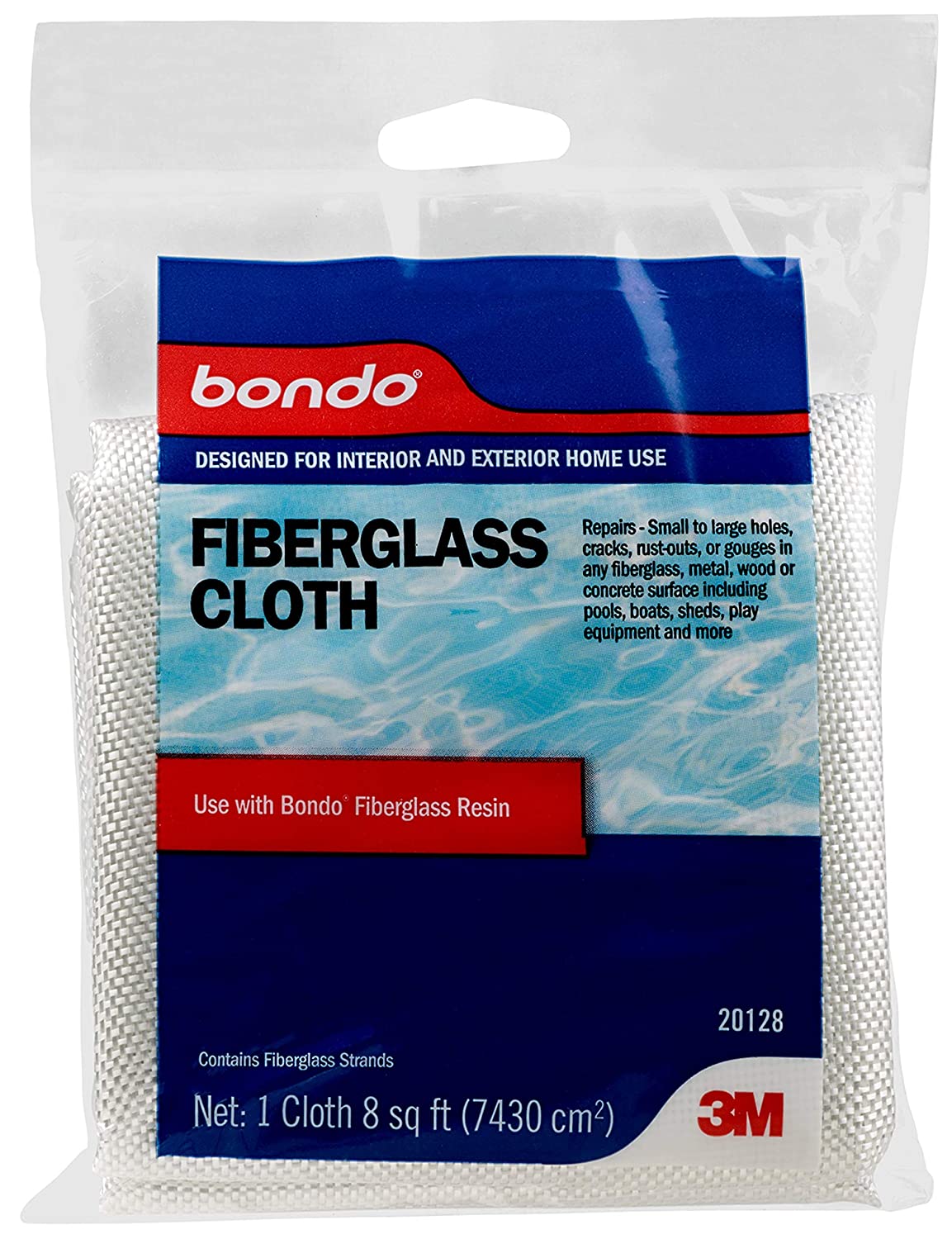 Bondo Fiberglass Cloth\ 20128\ 8 Sq Ft