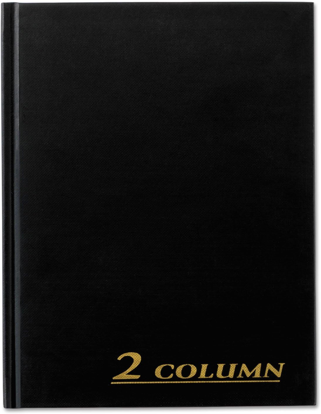 Adams ARB8002M Account Book, 2 Column, Black Cover, 80 Pages, 7 X 9 1/4