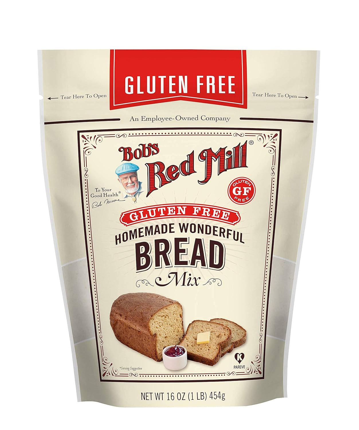 Bob's Red Mill Gluten Free Homemade Wonderful Bread Mix, 16 Oz